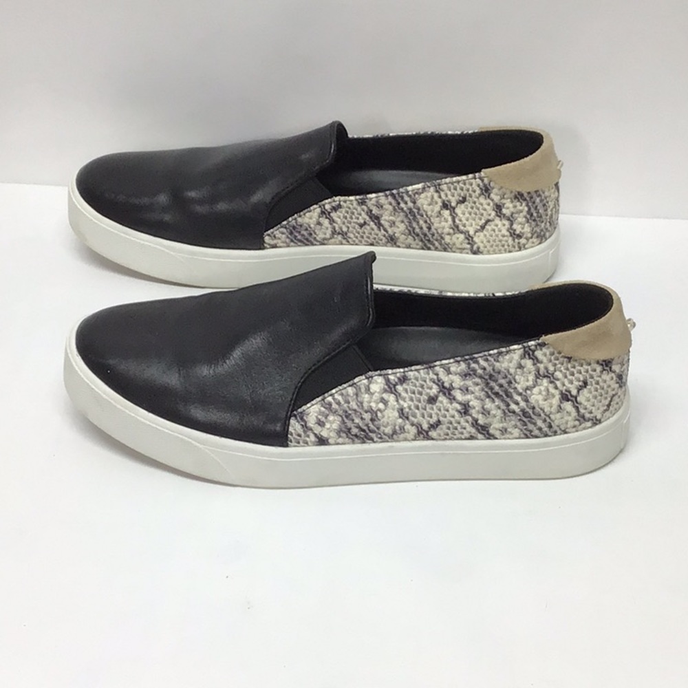 Cole Haan Grand Pro black & snakeskin print slip-on shoes